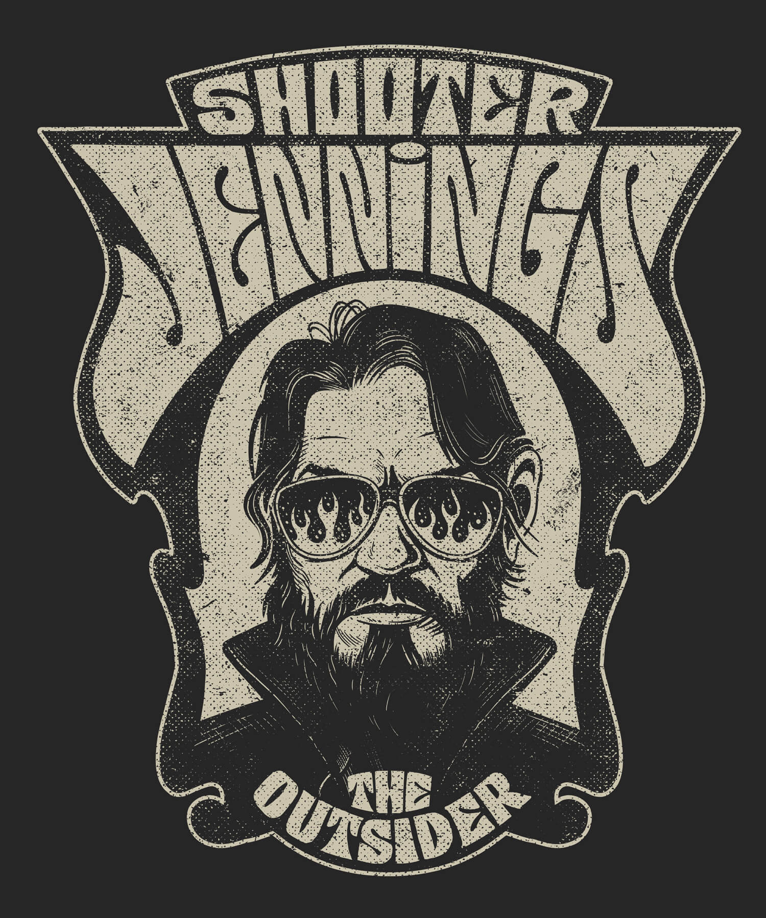 Shooter Jennings T-shirt Design