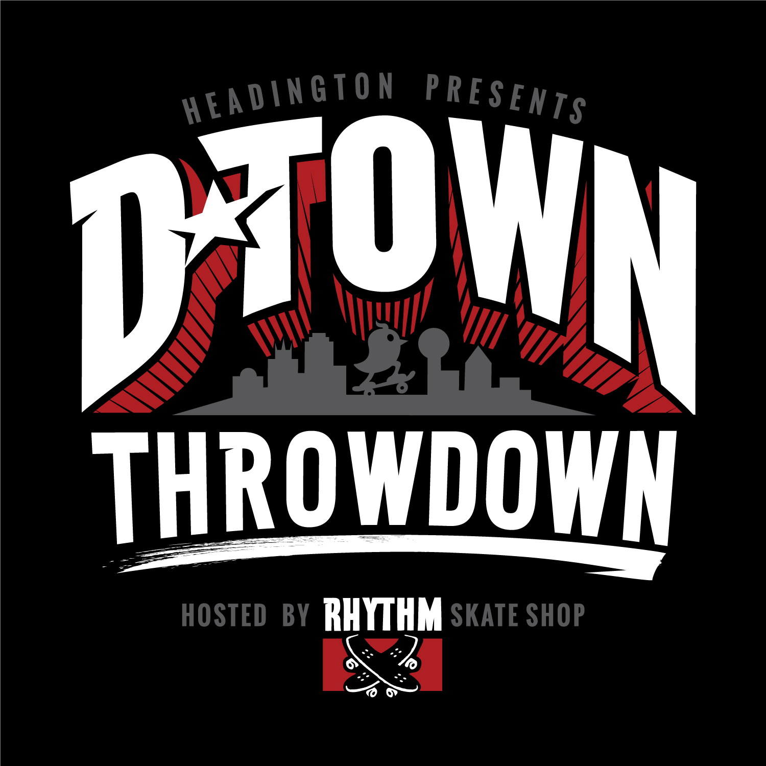D-Town Throwdown Event T-shirt Design