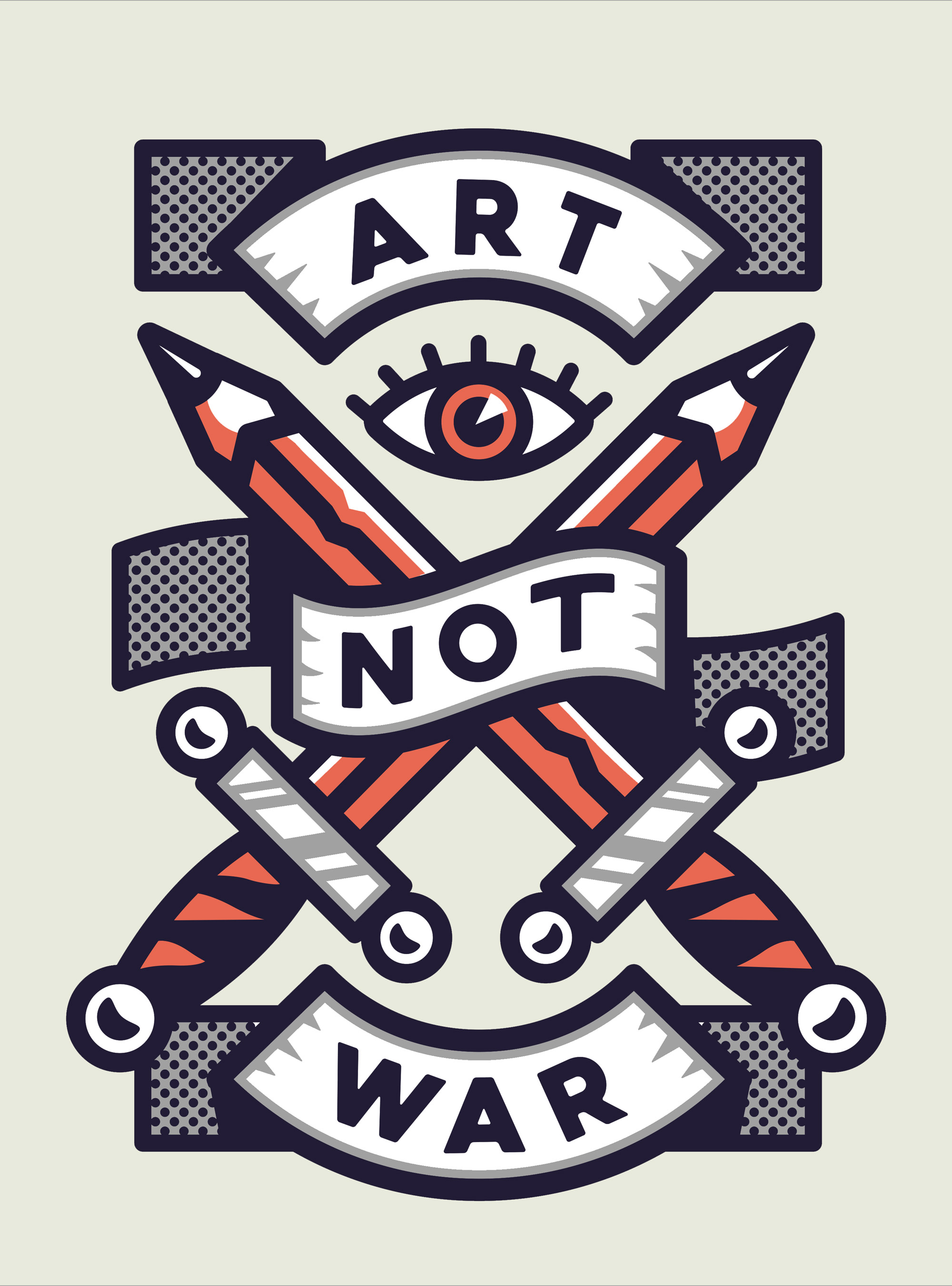 Art Not War T-shirt Design